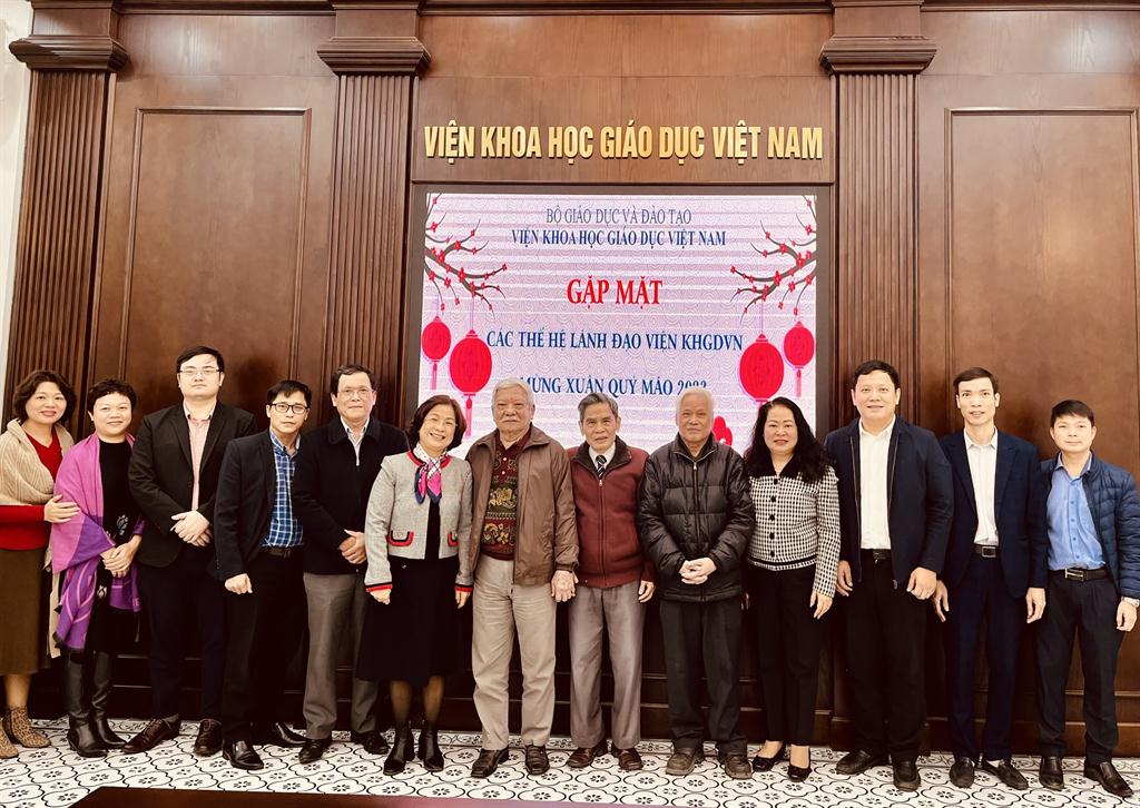 Gặp mặt các thế hệ Lãnh đạo Viện Khoa học Giáo dục Việt Nam - Mừng Xuân Quý Mão 2023